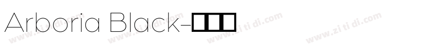 Arboria Black字体转换